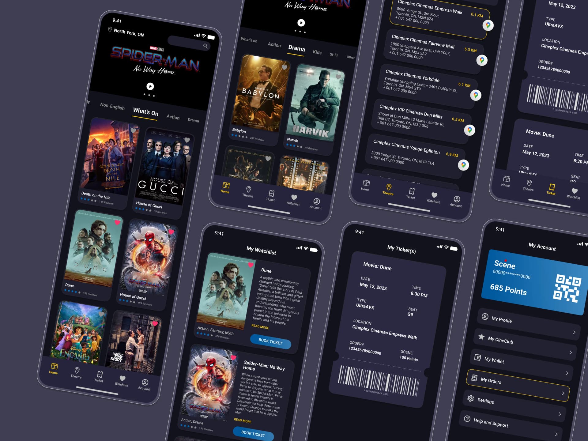 Cineplex Mobile App Redesign
