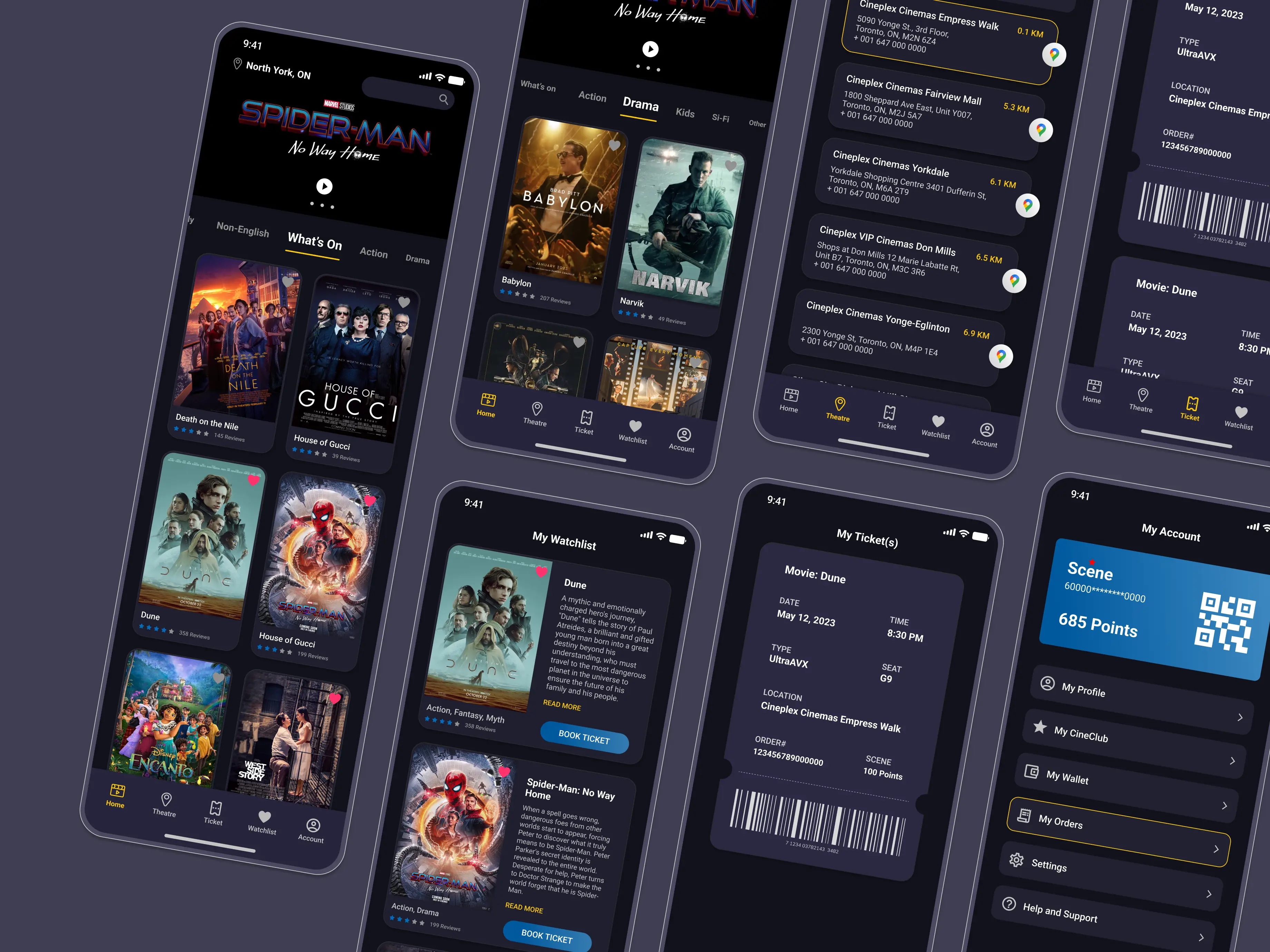 Cineplex Mobile App Redesign