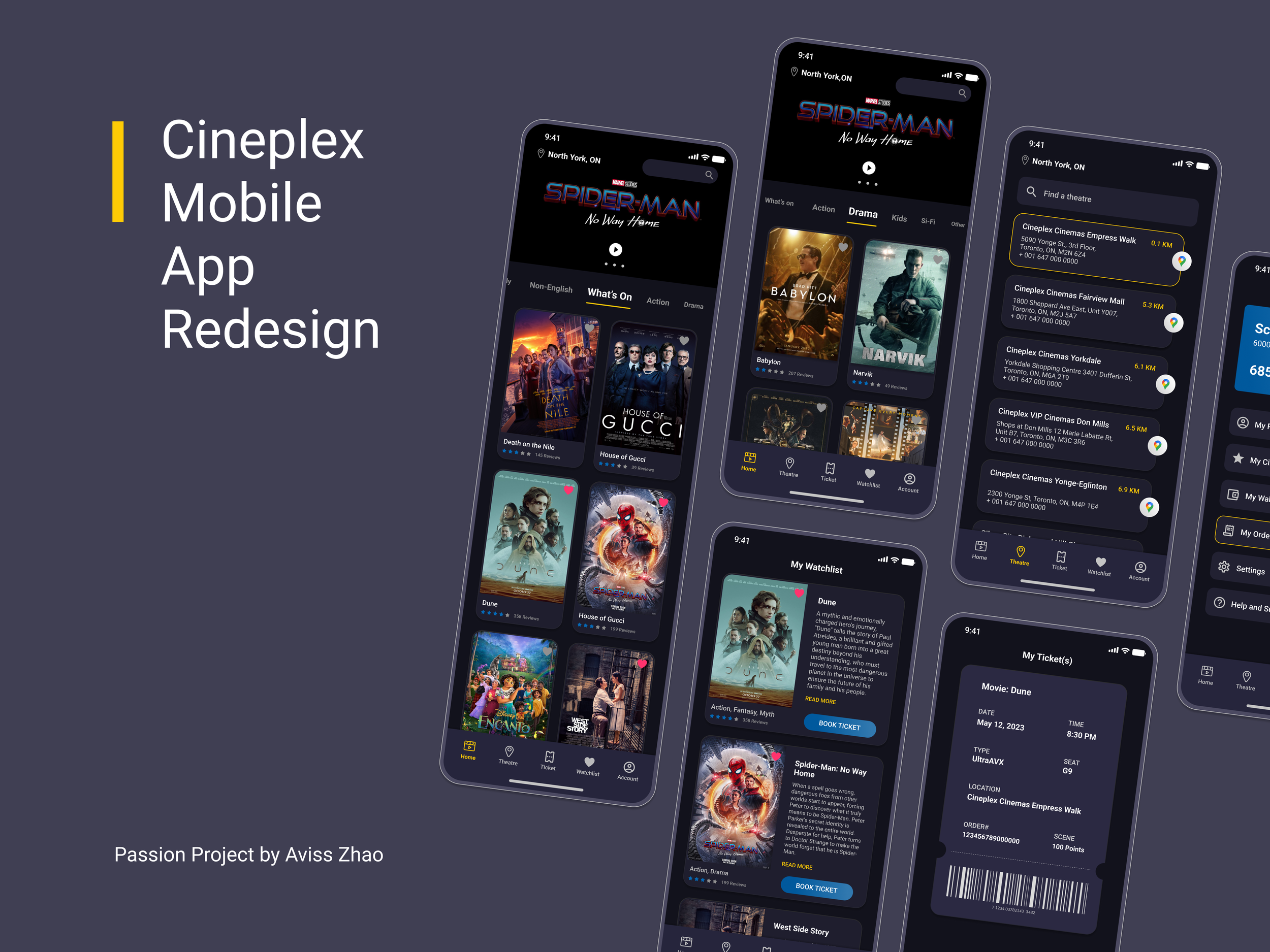 Cineplex Mobile App Redesign Cover