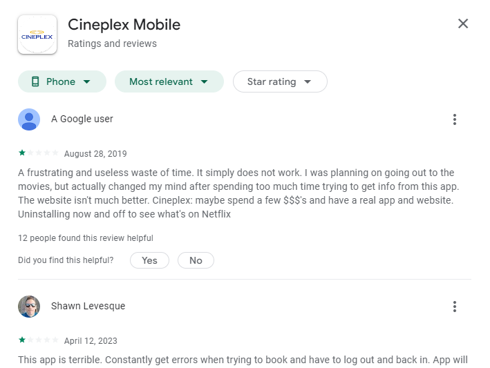App Review 1