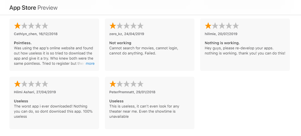 App Store Reviews 2