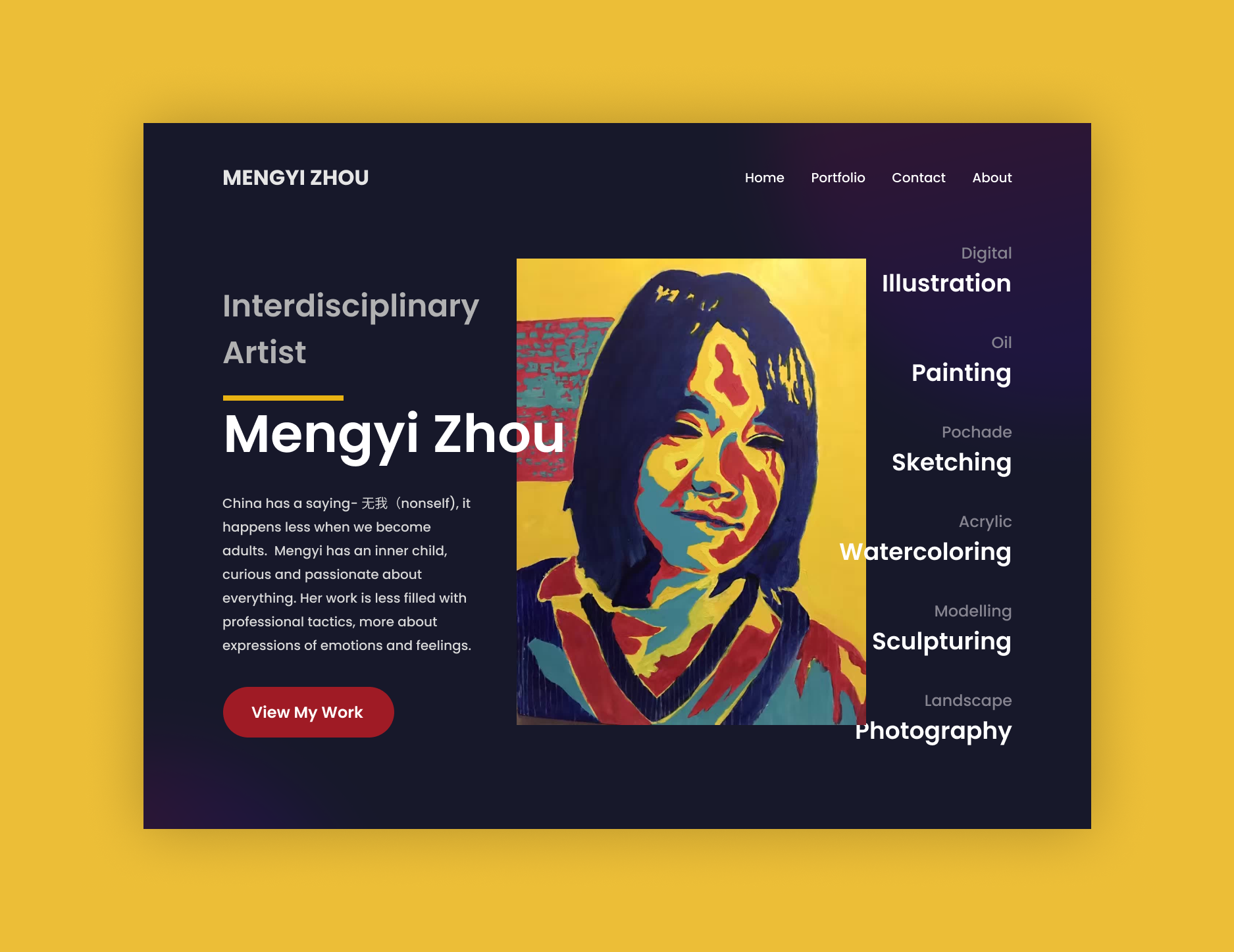Interdisciplinary Artist Mengyi Zhou's Website