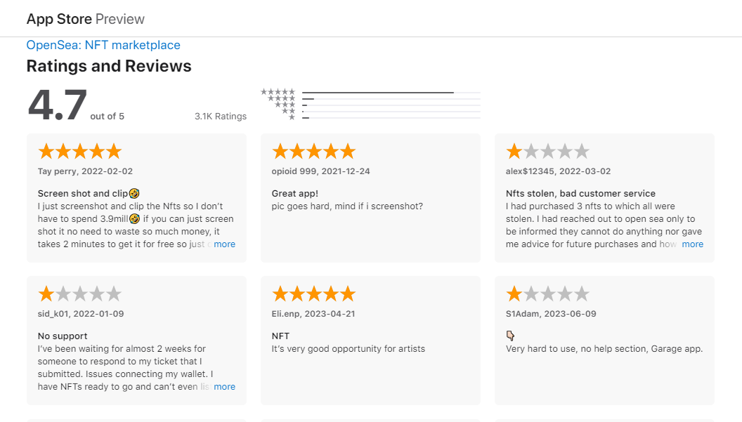 OpenSea Review 5
