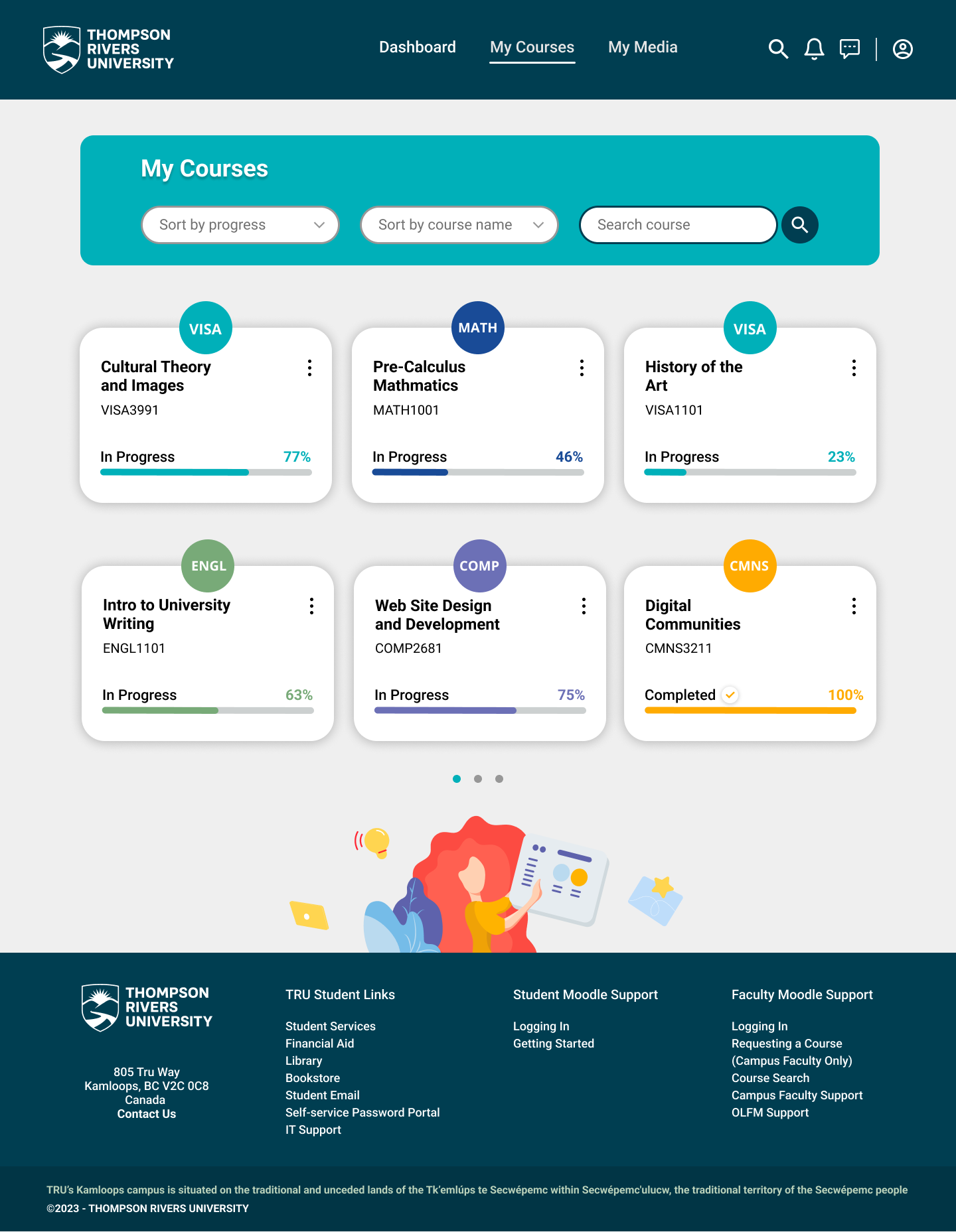 My Courses Redesign