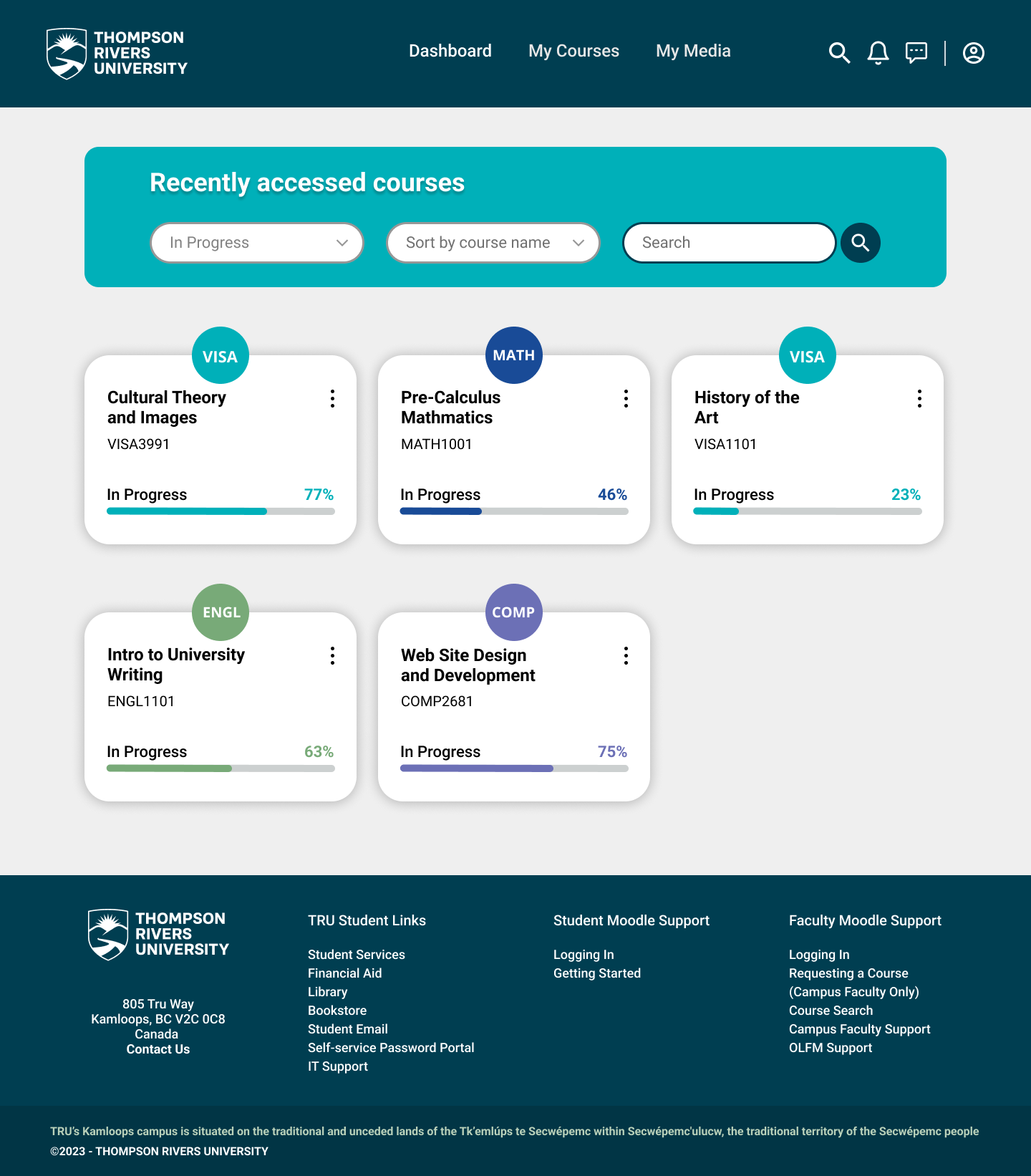Recently Accessed Courses